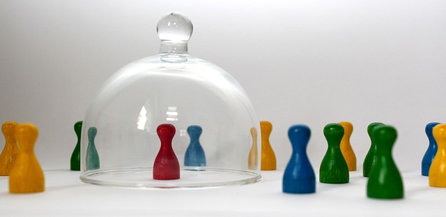 Image of game pieces with glass cover